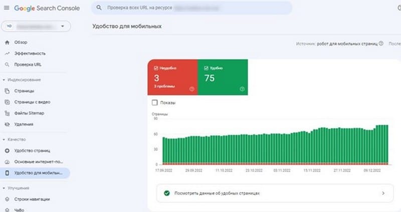 розділ юзабіліті в GSC