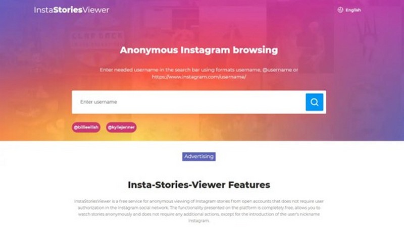 InstaStoriesViewer щоб переглядати Stories анонімно