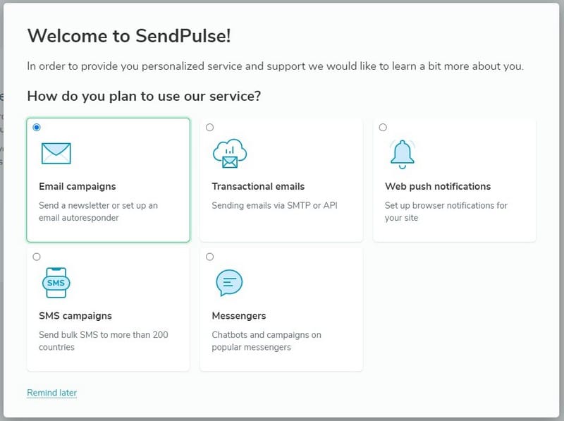 призначення SendPulse